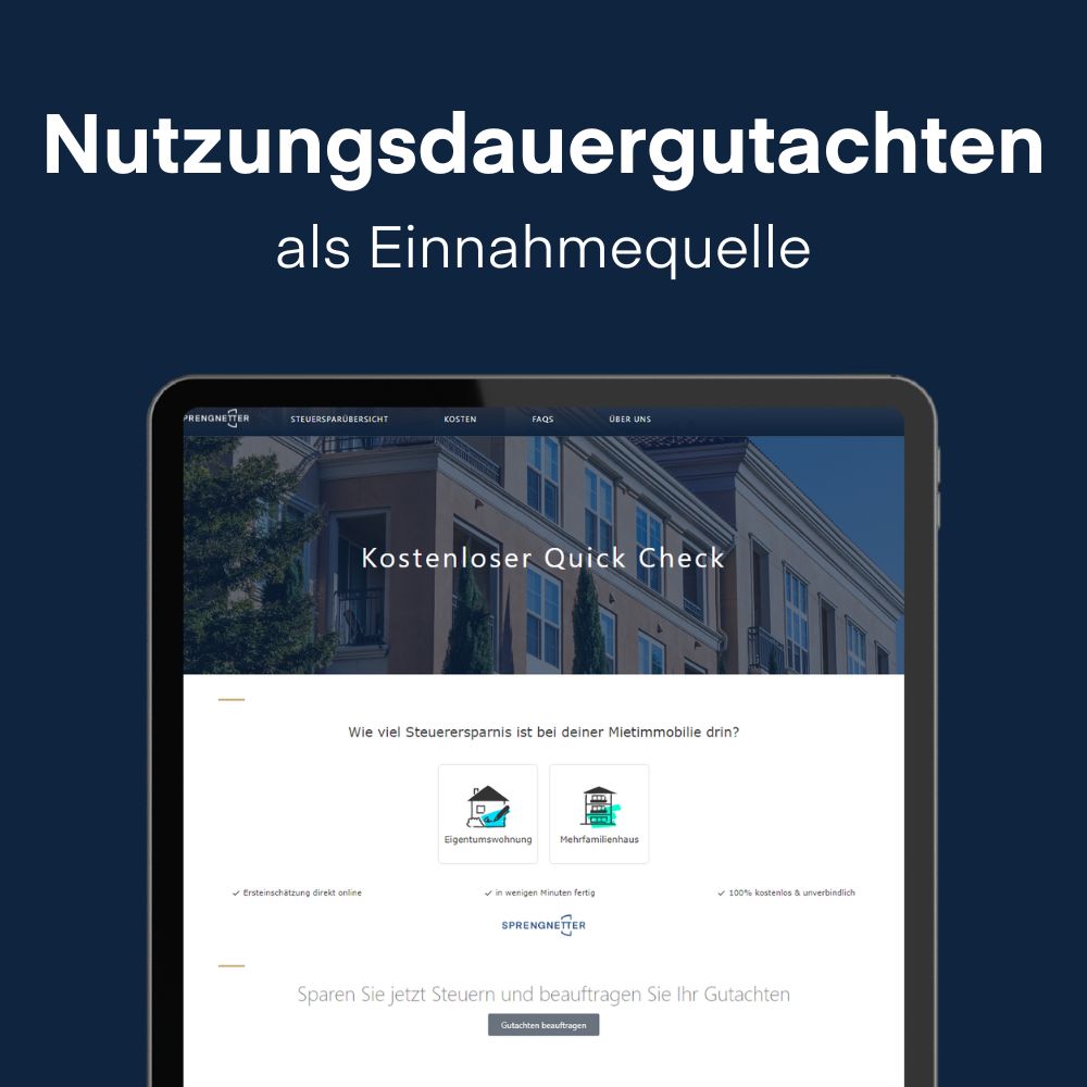 Nutzungsdauergutachten als neue Einnahmequelle