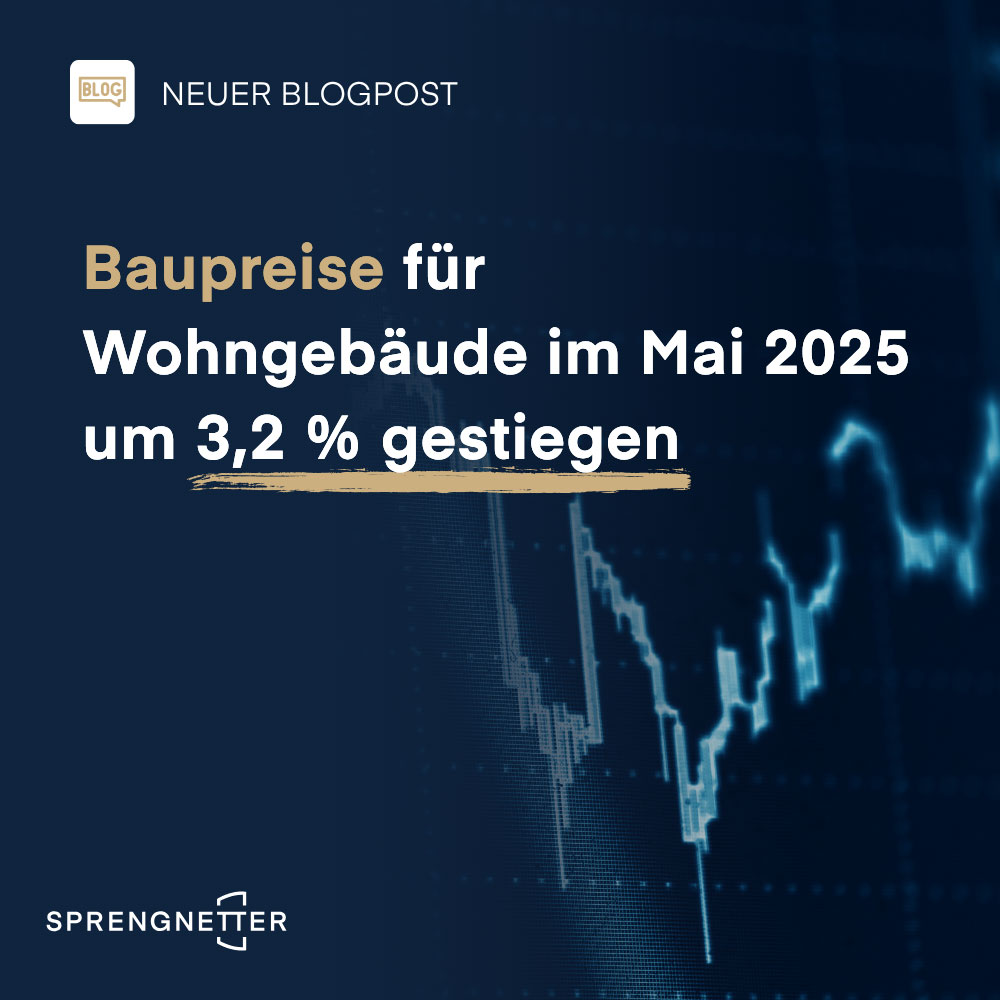 Baupreise für Wohngebäude im Mai 2025 um 3,2 % gestiegen