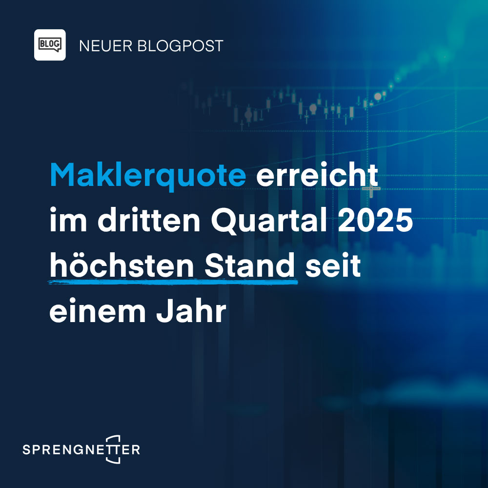 Maklerquote erreicht im dritten Quartal 2025 höchsten Stand seit einem Jahr