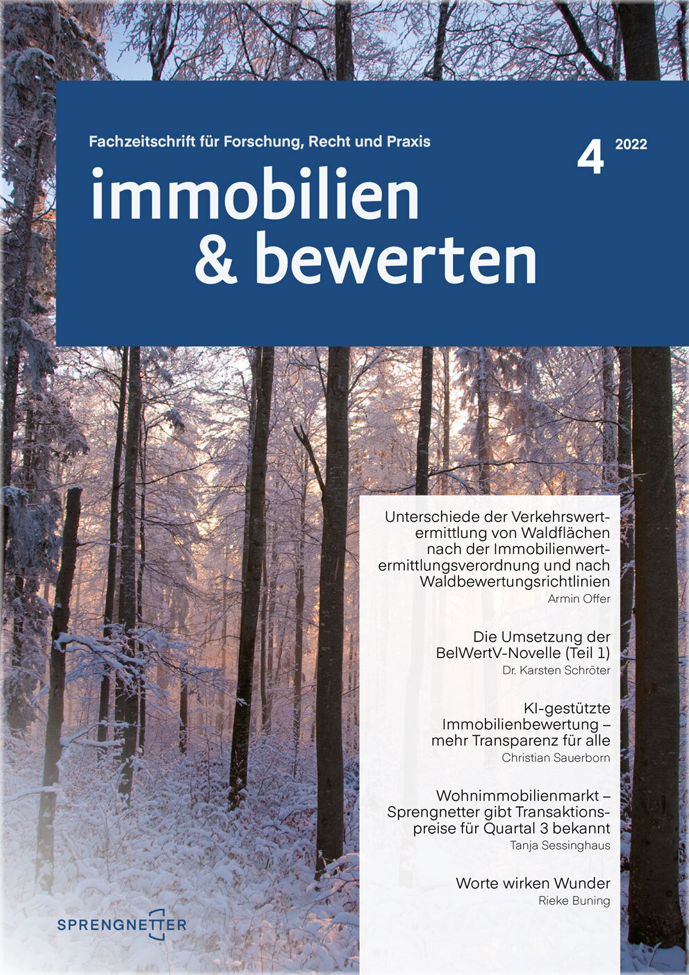 immobilien & bewerten 2022 immobilien & bewerten 2022