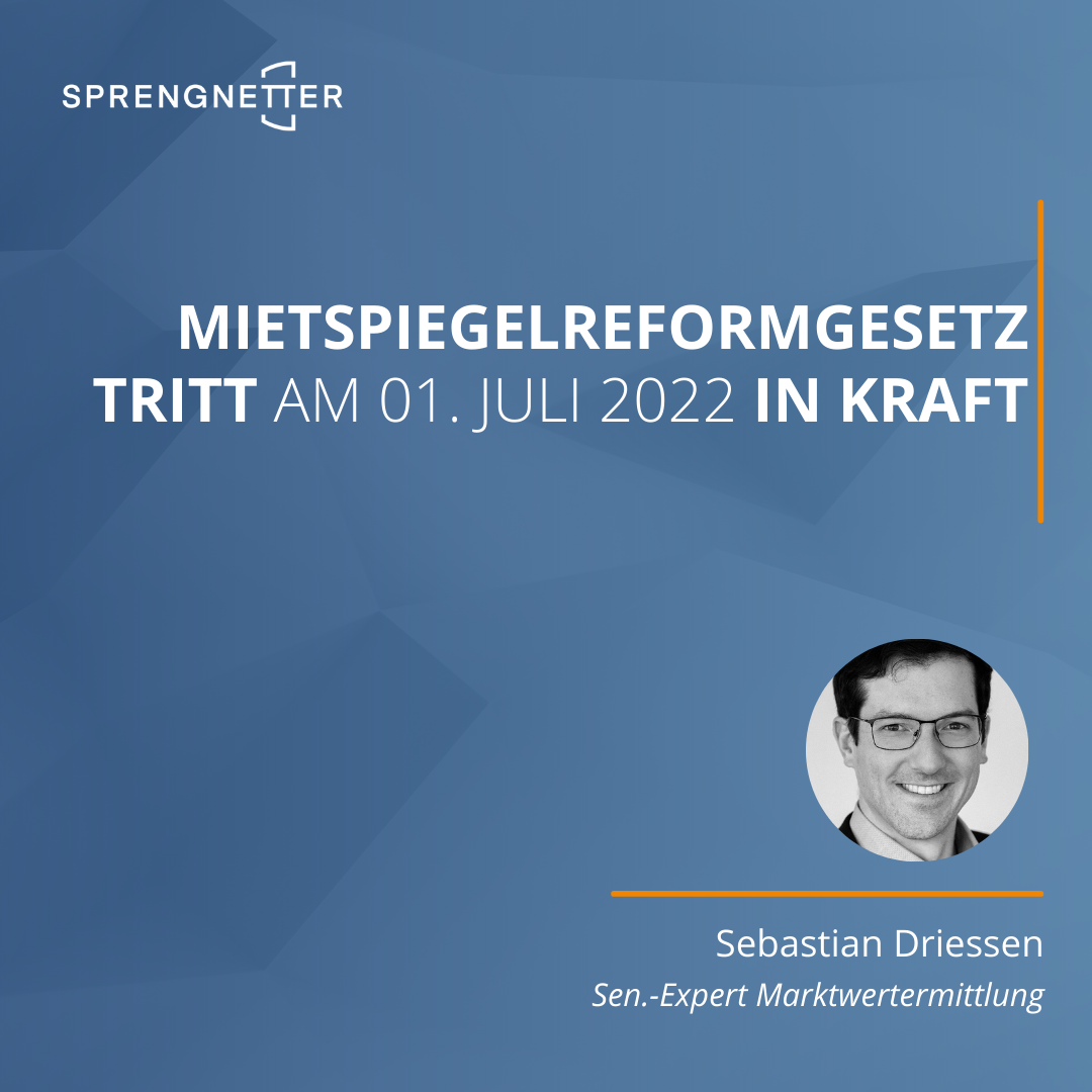 Mietspiegelreformgesetz tritt am 01. Juli 2022 in Kraft