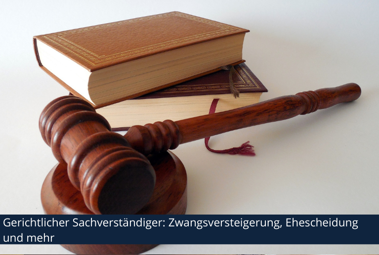 C01 | Gerichtlicher Sachverständiger: Zwangsversteigerung, Ehescheidung und mehr C01 | Gerichtlicher Sachverständiger: Zwangsversteigerung, Ehescheidung und mehr