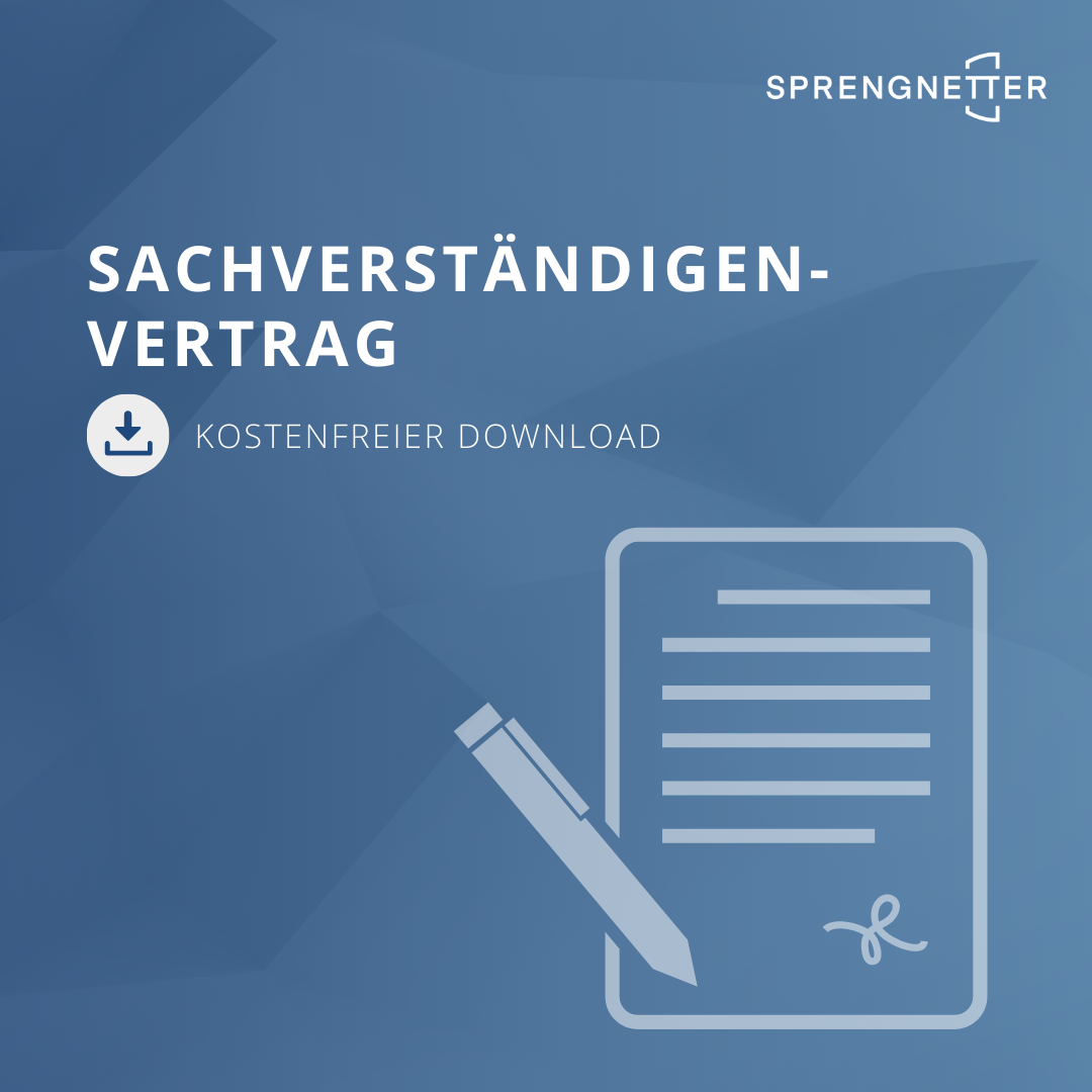 Kostenfrei zum Download: Ihr Sachverständigenvertrag
