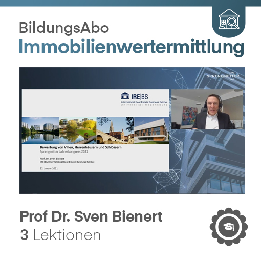 Bewertung von Villen, Herrenhäusern und Schlössern - Prof. Dr. Sven Bienert