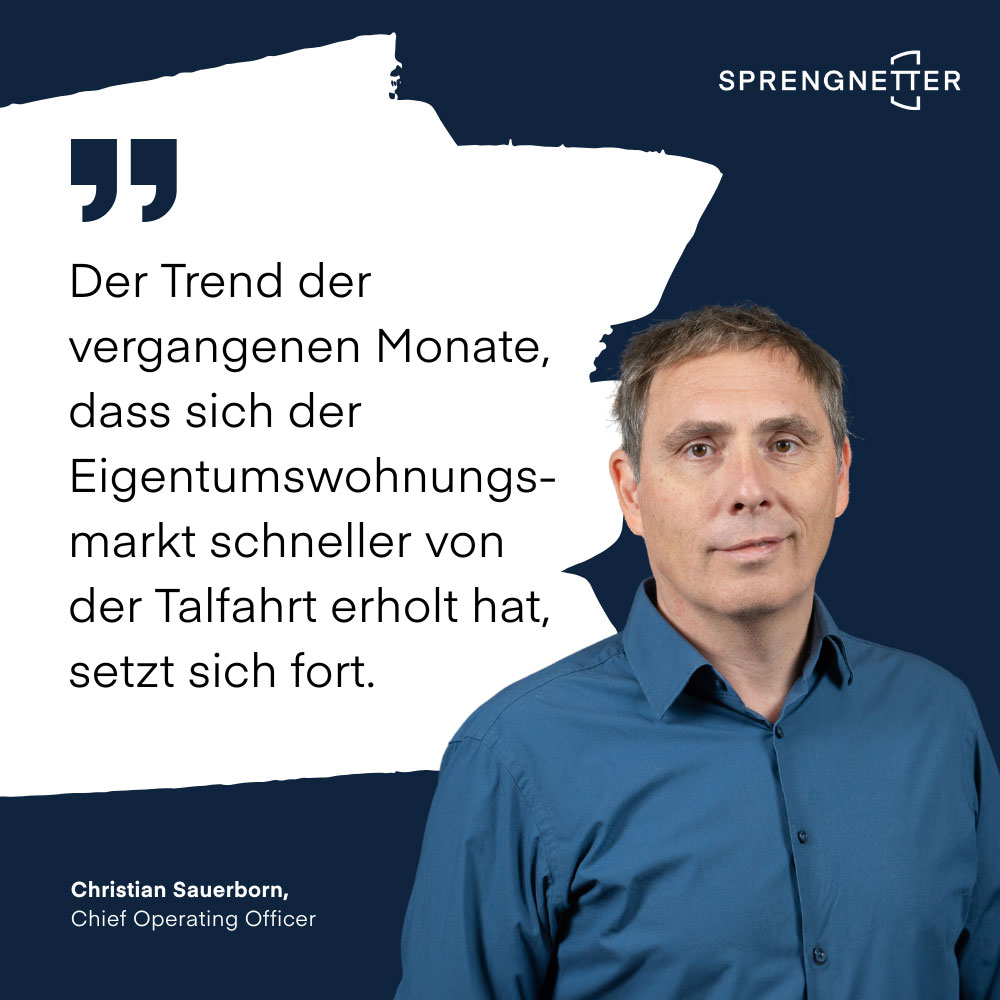 April-Analyse: Preisdynamik bei Eigentumswohnungen deutlich stärker als bei Einfamilienhäusern
