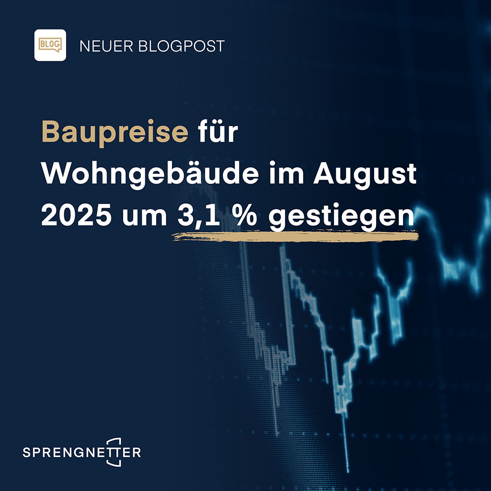 Baupreise für Wohngebäude im August 2025 um 3,1 % gestiegen
