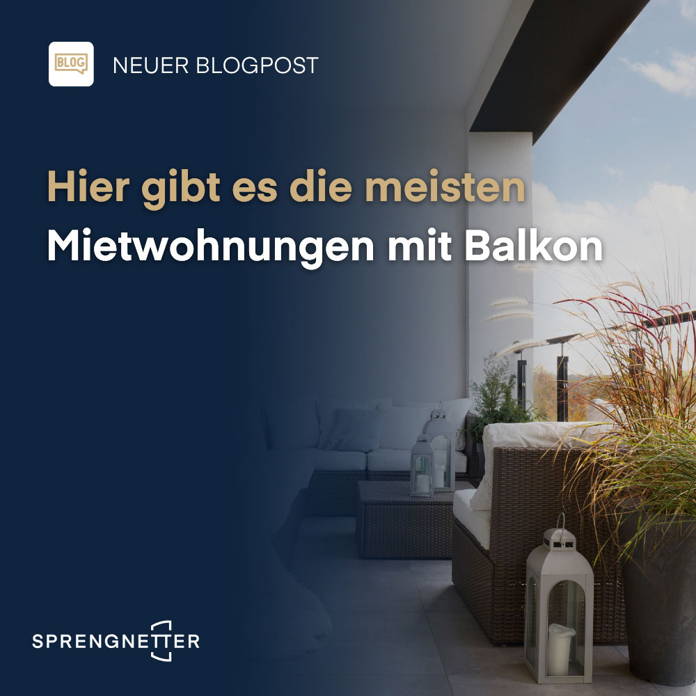 Mietmarkt bietet mehr Balkone als Kaufmarkt