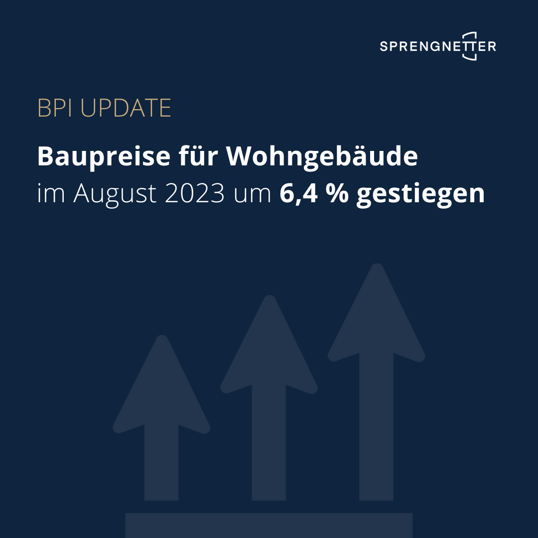 Baupreise für Wohngebäude im August 2023 um 6,4 % gestiegen