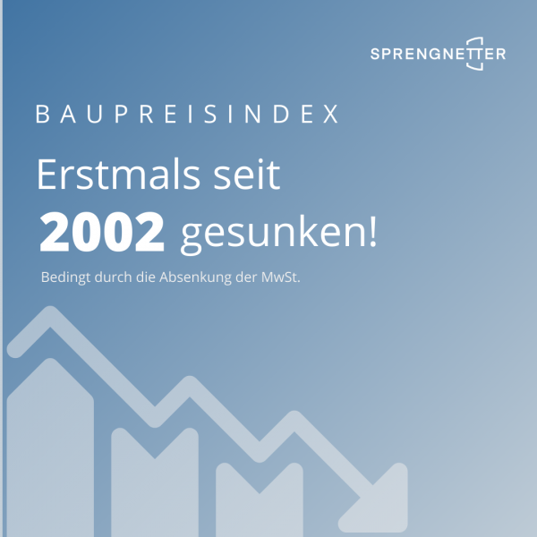 Baupreisindex Erstmals Seit 2002 Im Vorjahresvergleich Gesunken