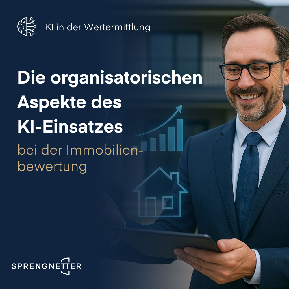 Welchen organisatorischen Aspekten unterliegt der KI-Einsatz in der Immobilienbewertung?