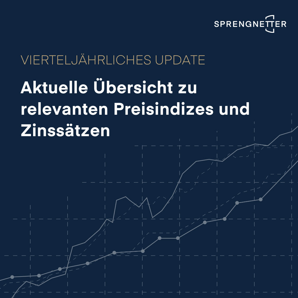 Aktuelle Preisindizes und Zinssätze Quartal 01/2025