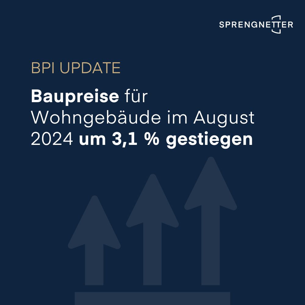 Baupreise für Wohngebäude im August 2024 um 3,1 % gestiegen