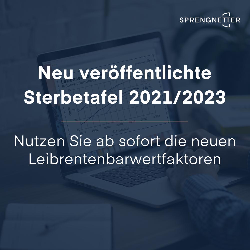 Neue Leibrentenbarwertfaktoren!