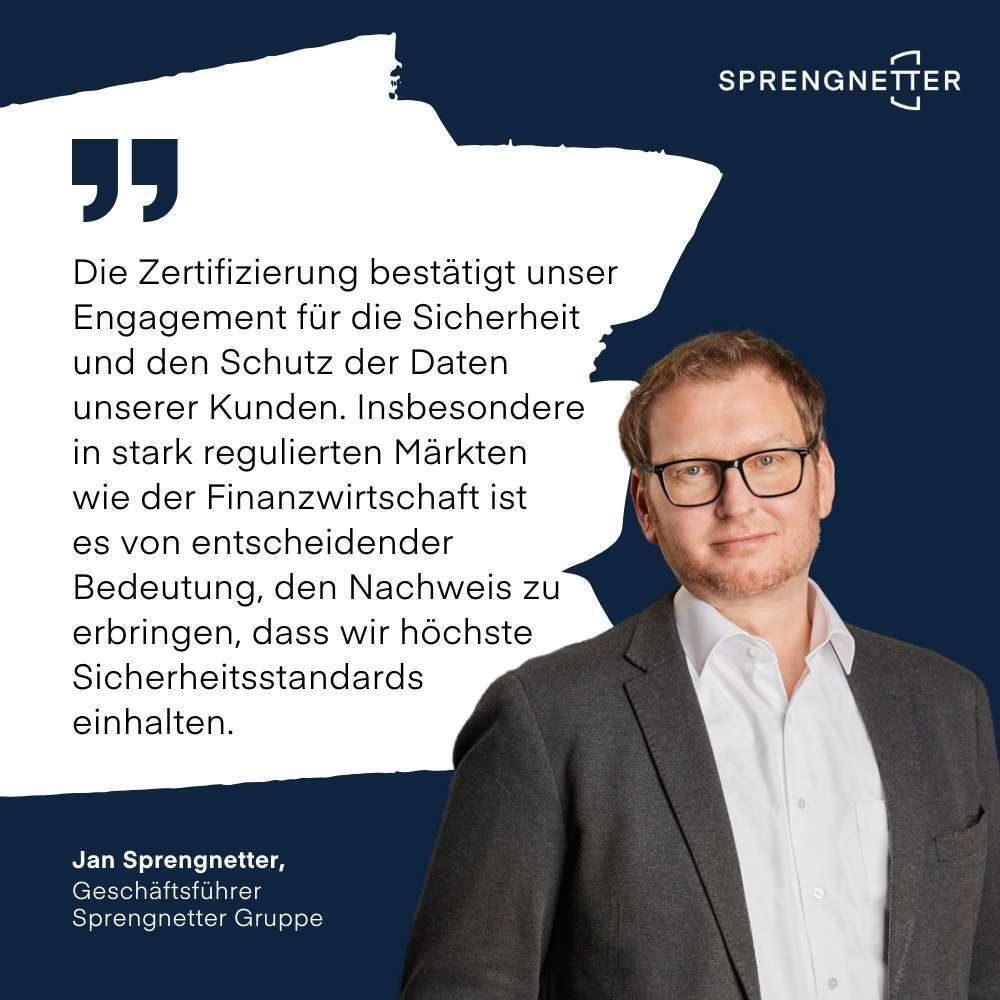 Sprengnetter erfolgreich nach DIN EN ISO/IEC 27001 zertifiziert: Höchste Standards in der Informationssicherheit bestätigt