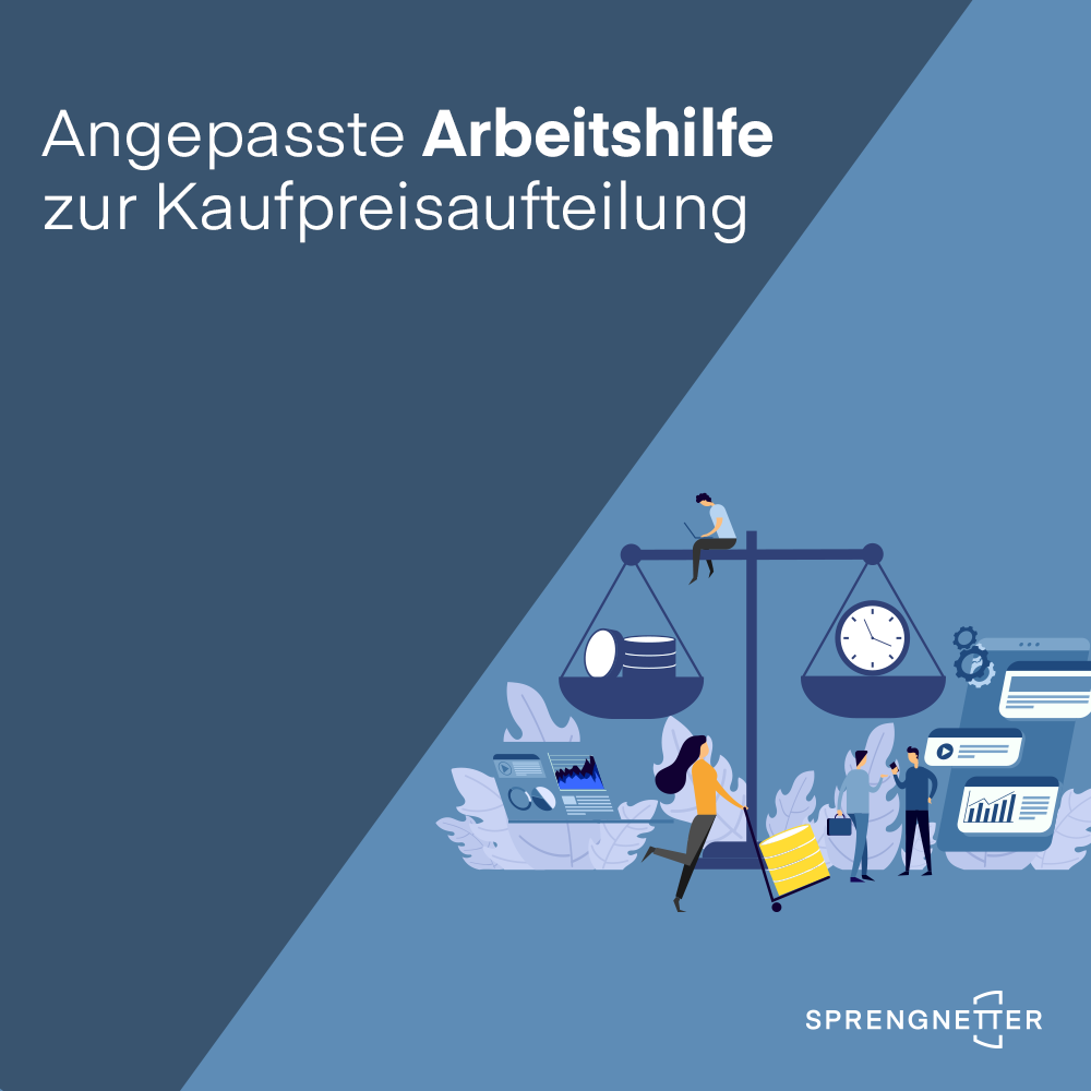 Finanzverwaltung passt die Arbeitshilfe zur Kaufpreisaufteilung an die BFH-Rechtsprechung an