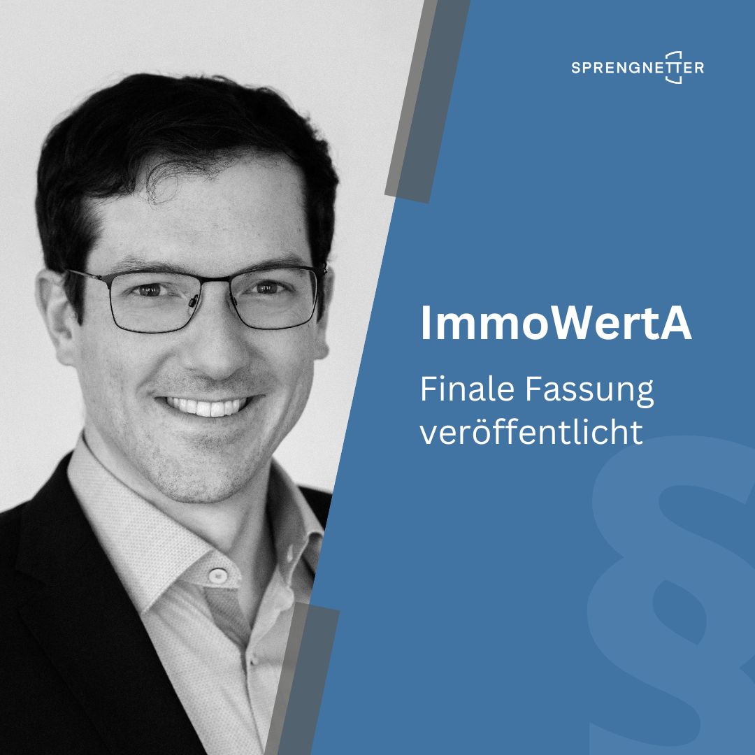 Die finale Fassung der ImmoWertA liegt endlich vor. Den Download finden Sie hier bei uns.