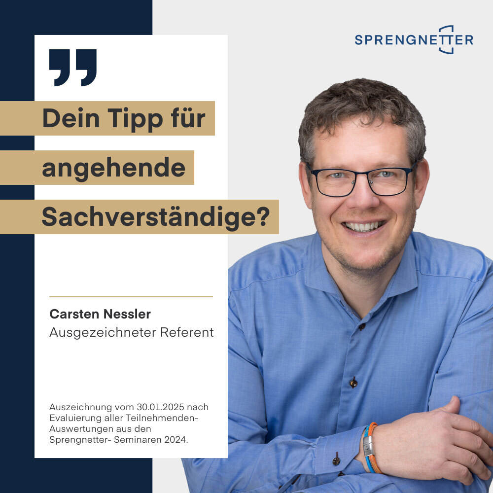 Exzellente Lehre verdient Anerkennung: Carsten Nessler als Referent ausgezeichnet